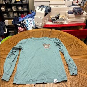 Crime Junkie Podcast Blue Graphic Long Sleeve Shirt